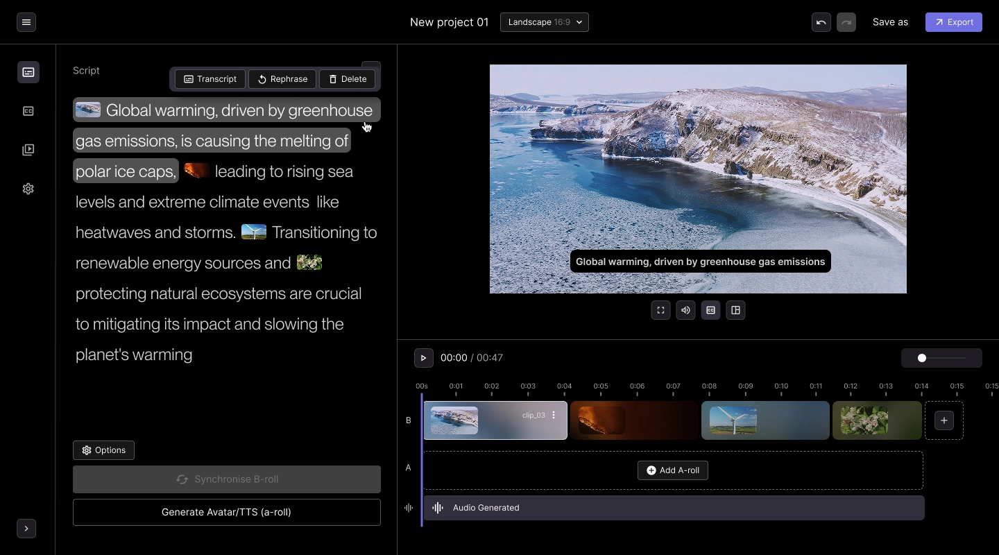 SCRIPT -_ Features _ Text hover - example 01