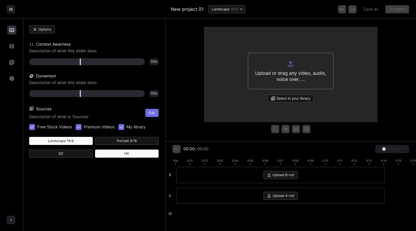 SCRIPT -_ Writing - options